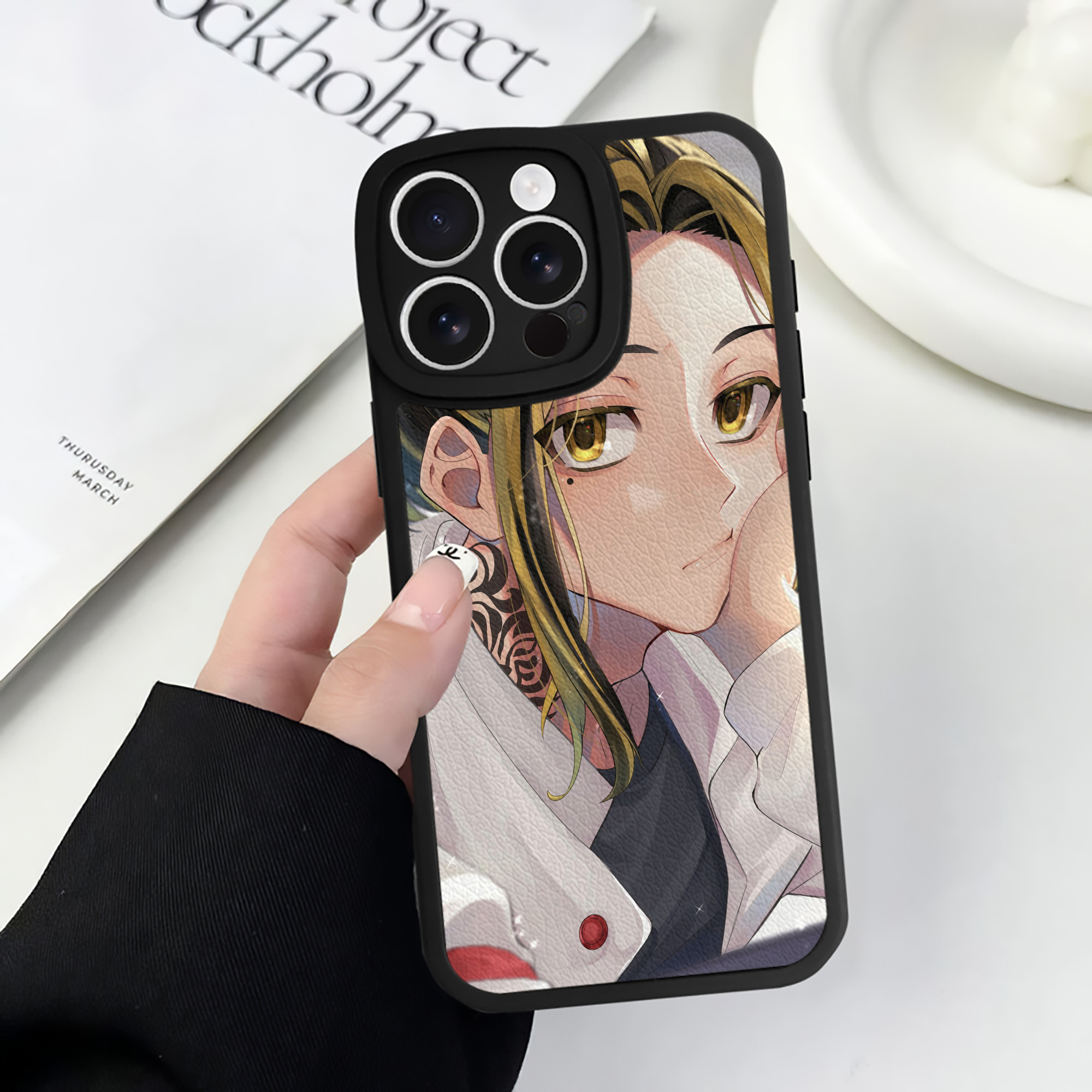 （画像用） 東京リベンジャーズ Tokyo Revengers 【iPhone 16シリーズ対応】シリコンスマホケース（レザー調） 材質：シリコン